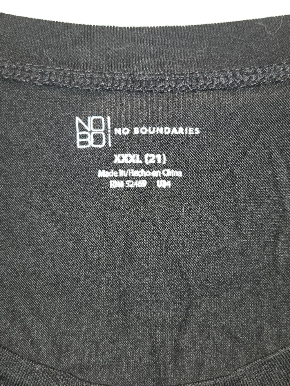 No Boundaries Black Knot-Front Short Sleeve Tee